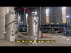 Industrial waste gas acid mist washing tower stainless steel wet spray tower