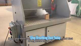 Demonstration des Downdraft-Staubsammeltisches